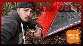 72h 🆘 Zelt von Temu im Test⛺️ [upl. by Eissel]