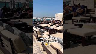 Nammos Dior in Dubai restaurant and beach club dior dubaibeach dubailife luxurytravel [upl. by Gnah]