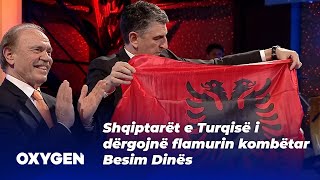 Shqiptarët e Turqisë i dërgojnë flamurin kombëtar Besim Dinës [upl. by Nawrocki]