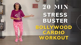 20 MIN STRESS BUSTER Bollywood Cardio Workout including Mindfulness Dancing  2023 BOLLYWOOD SONGS [upl. by Oriaj854]