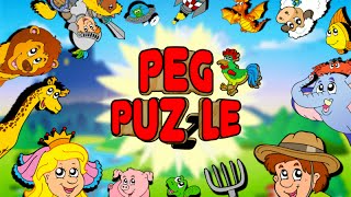 Peg Puzzle Shape Puzzles for Kids  App Gameplay Video [upl. by Aivizt]