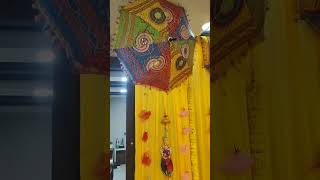 Haldi decoration backdropbabyshower party decoration haldi decoration [upl. by Naamana199]