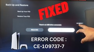 How to Fix PS5 Error Code  CE1097377 Theres no USB Drive Connected [upl. by Constantine600]