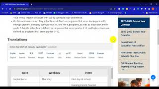 NYC Public School Calendar 20252026 Explained [upl. by Nnahtur]