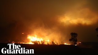 Fire on all sides of us bushfires rage 100km from Canberra [upl. by Lacie]