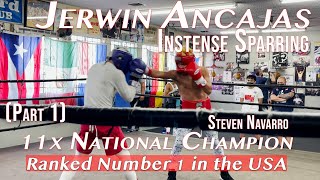 Jerwin Ancajas vs 11x National Champion Drops Sparring Partner with ruthless uppercut Part 1 😤😤 [upl. by Liagiba]