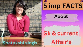 5 imp facts about gk and current affairs 2024 [upl. by Dahij]