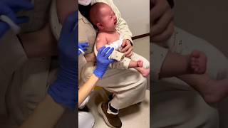 4 Month age baby Crying injection Vaccination pain shorts [upl. by Sabanrab576]