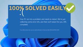 INITIALIZATION FAILED BSoD How to Fix It  Your PC ran into problem and needs to restart  2023 [upl. by Gerita]