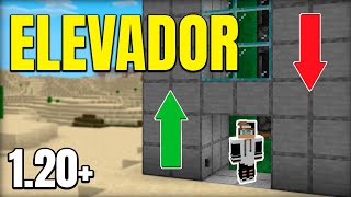 ✔ Como hacer un ASCENSOR en Minecraft BedrockPE 120 [upl. by Novaj]