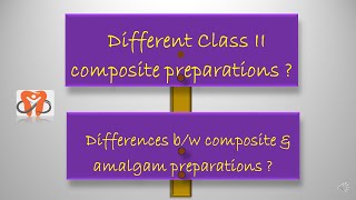 Different Class II composite cavity preparations Differences in Class 2 Composite amp Amalgam cavity [upl. by Hiller858]