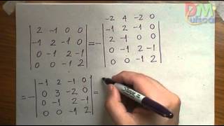 Determinante por escalonamento Eliminação Gaussiana [upl. by Anelet]