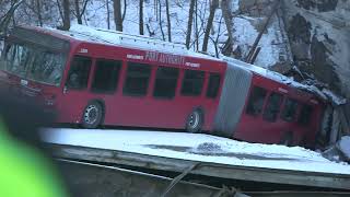 NTSB BRoll Pittsburgh PA Bridge Collapse 1292022 [upl. by Llenyar]