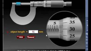 Micrometer Screw Gauge Simulation  AmazingEdu Software [upl. by Myrtie]