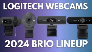 Logitech webcam comparison 2024  BRIO 100  300  500  4K [upl. by Sally791]