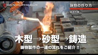 鋳物の作り方クサマ工業 [upl. by Aihsa]