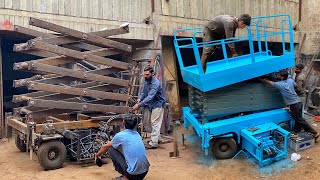 Manufacture of 10M hydraulic mobiles Scissor Lift Platform  Production a scissor lift [upl. by Gearard960]