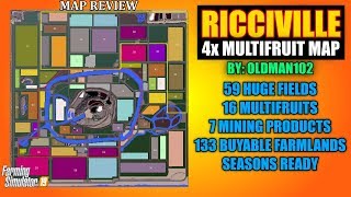 Ricciville 4x Multifruit Map v13 Map Review [upl. by Erminia307]