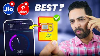 BSNL New 4G Sim Testing  Better Than Jio amp Airtel  My Experience😱 [upl. by Euqinim]