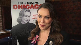 Alyssa Milano previews her Broadway debut in Chicago [upl. by Asiralc]