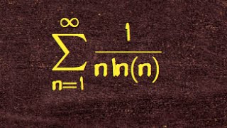 151wk9 using cauchys condensation test on sum 1n ln n [upl. by Eissel1]