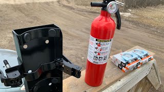 Mahindra Roxor Installing a Quick Release Fire Extinguisher [upl. by Adnirem809]