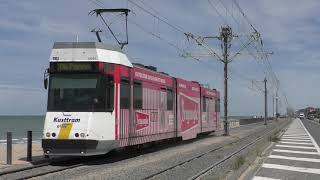 De Lijn KUSTTRAM De Panne  Oostende  Knokke 2020 [upl. by Lupita]