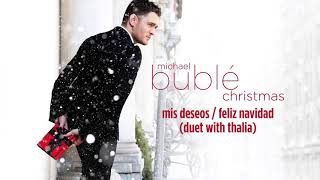 Michael Bublé  Mis Deseos  Feliz Navidad Karaoke Instrumental Version [upl. by Aidul]