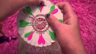 How to make a friendship bracelet using a friendship wheel [upl. by Trevah788]