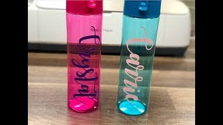 How To Personalize A Water Bottle With Cricut [upl. by Divadnhoj]