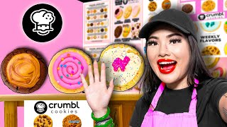 LILY OPENS CRUMBLE COOKIE RESTAURANT IN HER HOUSE  I BUILD MY COOKIE STORE AT HOME BY SWEEDEE [upl. by Oiratnom746]