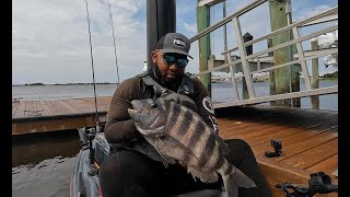 THIS IS HOW YOU CATCH SLAB SHEEPSHEAD CRANKEEEEEEM [upl. by Pronty]