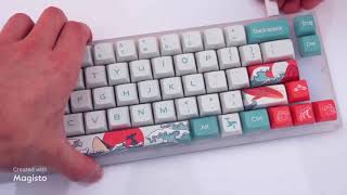 108 Keys XDA Profile PBT Keycap DYESublimation Japanese Ukiyoe Keycaps For GK61 Cherry MX Switch [upl. by Ainak]