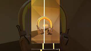 headphone commercial 3d blender product ad 3d  marshal headphones [upl. by Drofdarb]