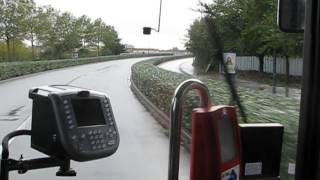 Bendy Iris bus at a busway in Lille [upl. by Tnias]