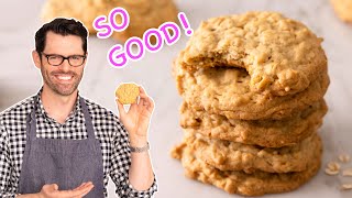 Peanut Butter Oatmeal Cookies with BRIAN  Preppy Kitchen [upl. by Pelag]