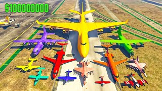 10000000000 PLANE CRASH CHALLENGE🤩 live gta5 [upl. by Orban]