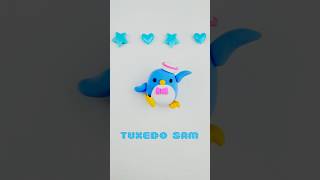 DIY Tuxedo Sam Doll Clay Craft Tutorial 💞 shorts tiktok clay claycrafting craft doll [upl. by Karlotta]