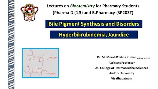 bile pigment biosynthesis and hyperbilirubinemia jaundice [upl. by Fatima920]