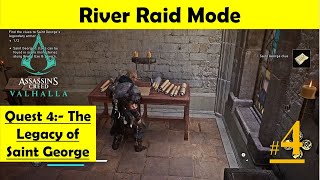 Assassins Creed Valhalla River Raid Mode  The Legacy of Saint George  Find Clues in Monasteries [upl. by Dibrin54]