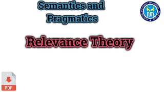 Relevance Theory  Relevance Theory in Pragmatics [upl. by Olumor67]