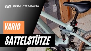 Vario Sattelstütze CUBE Stereo Hybrid 120 Pro [upl. by Nnaaihtnyc]