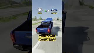 ford or toyota crash test shorts cars funnyvideos crash [upl. by Juta]