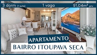 Apartamento de último andar com 3 dormitórios sendo 1 suíte em Blumenau  3319544 [upl. by Czarra]