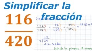 Simplificar Una Fracción  Simplify A Fraction [upl. by Ginzburg852]