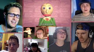 Baldi’s Basics Song Basics in Behavior Red The Living Tombstone feat OR3O REACTION MASHUP40 [upl. by Ecinerev]