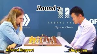 GRENKE Chess Classic 2024 Richard Rapport vs Ding Liren [upl. by Lamaaj786]