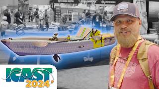 This inflatable pedal powered kayak is CRAZY  ICAST 2024 [upl. by Cheslie]