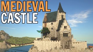 Small Minecraft Castle on an Island  Seafort  Episode 1  Medieval Minecraft Town [upl. by Dnalra407]