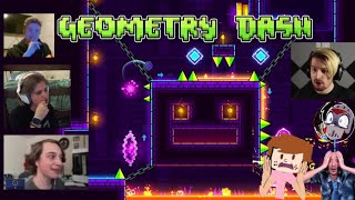 YOUTUBERS React To Geometry Dash 22 Sneak Peek 2 [upl. by Tawney]